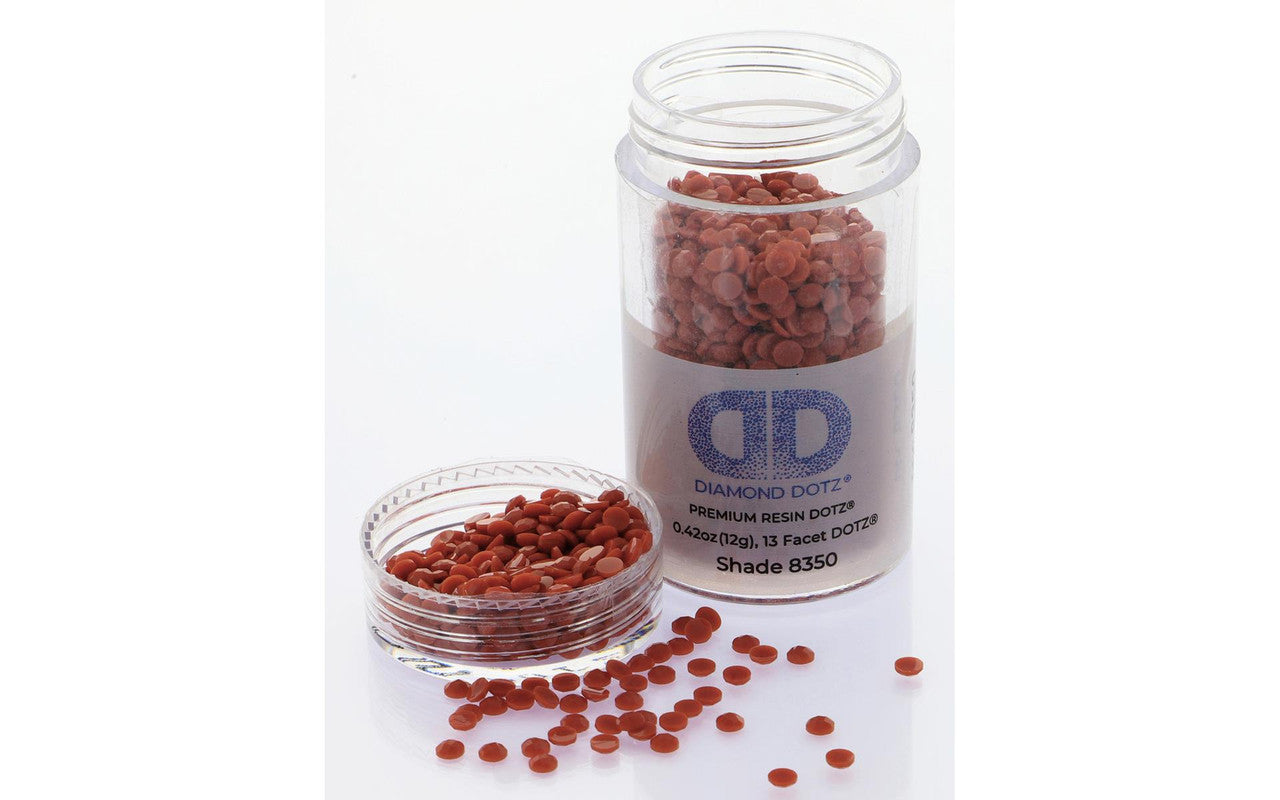 Diamond Dotz Freestyle Gems 2.8mm 12g Dk Brick Red 8350